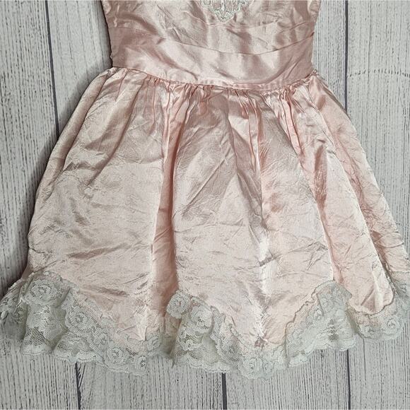 VTG Pink Frilly Lace Pageant Dress by Tiddli for Kids, Size 3 - Picture 2 of 8